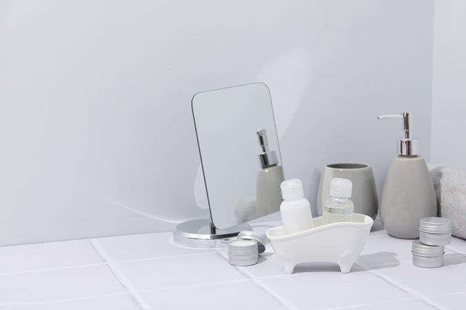 Concept of cosmetic and beauty care, space for text