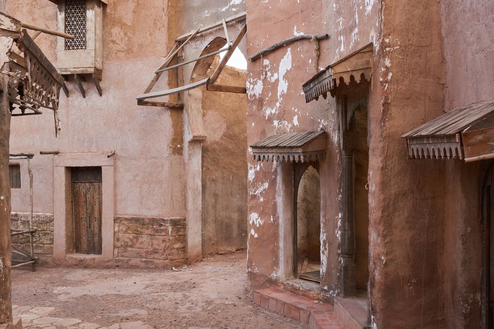Old narrow street of ancient town