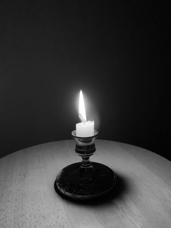 Lone candle