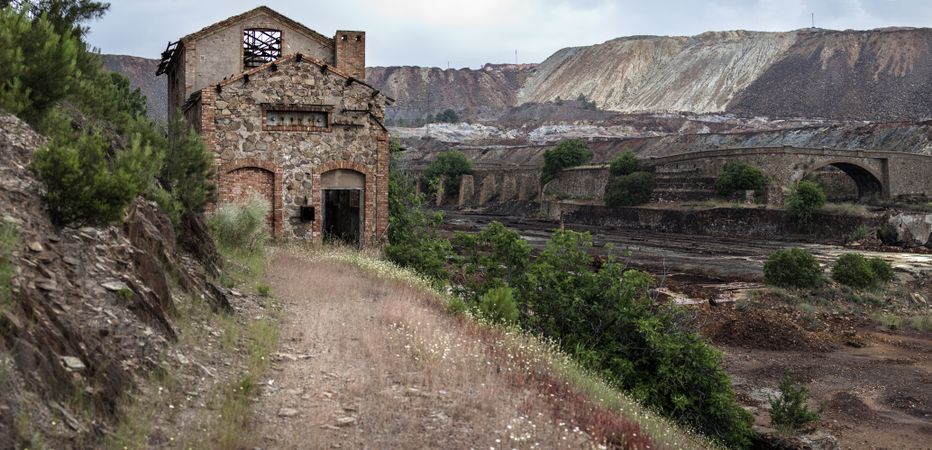 Old mining structures in Riotinto