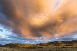 Sunset clouds in Yellowstone National Park