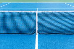 Blue Tennis court