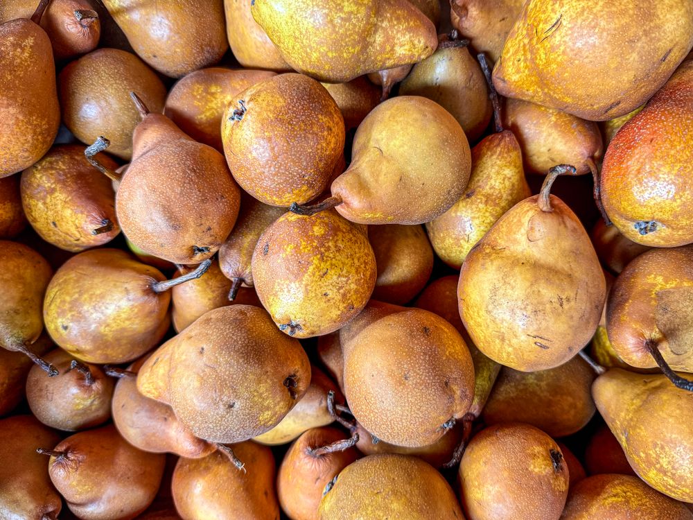 Pears for sale at market