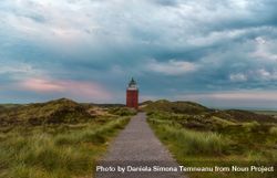 Beautiful evening landscape around lighthouse on Sylt island, Germany 5rRO25