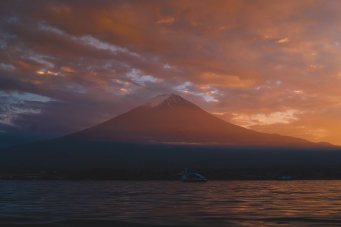 Fuji mountain at sunset