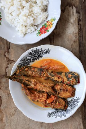 Mangut Lele, Smoked Catfish with Spicy Coconut Milk Spicy Curry