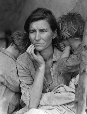 Migrant Mother, Nipomo, California, 1936, photo by Dorothea Lange