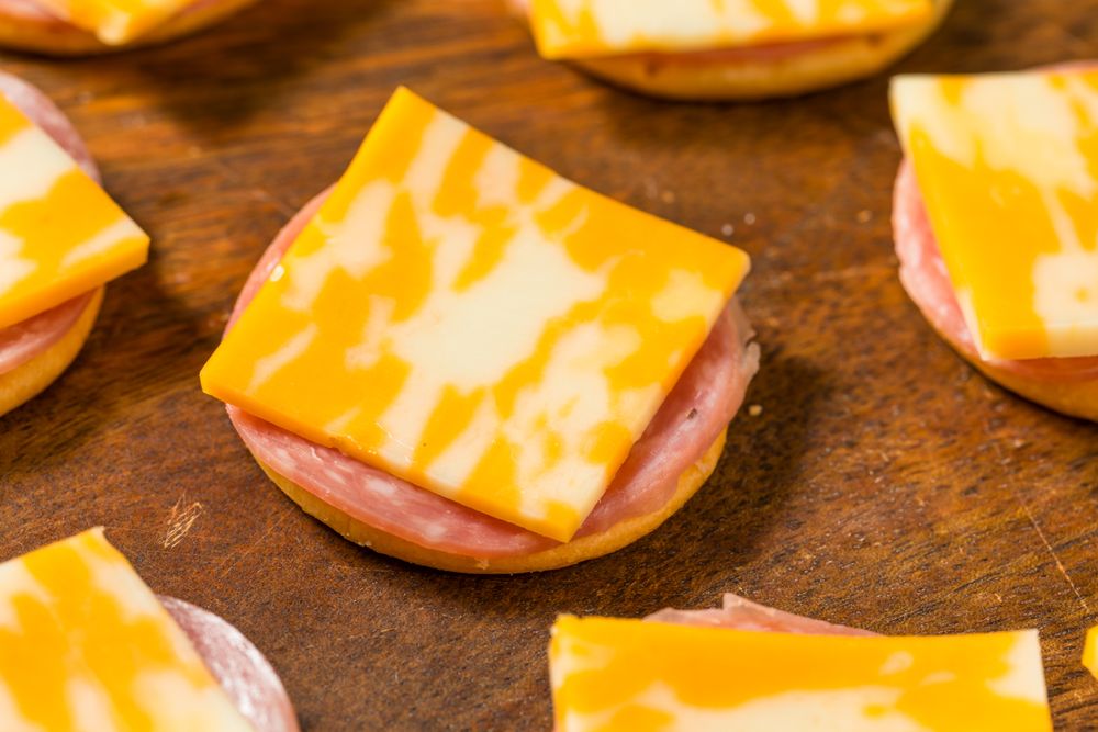 Gourmet Cheese Meat and Crackers