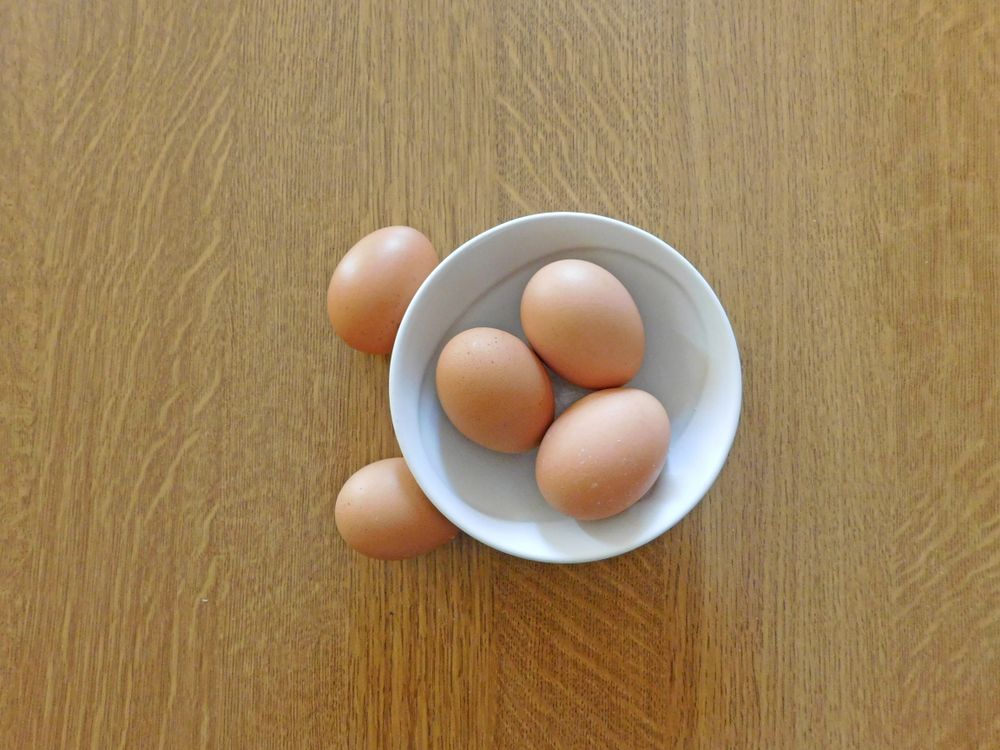 Cooking Eggs On Background