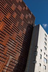 Abstract futuristic building