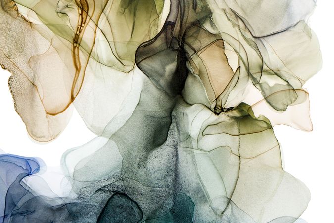 Alcohol ink colors, translucent