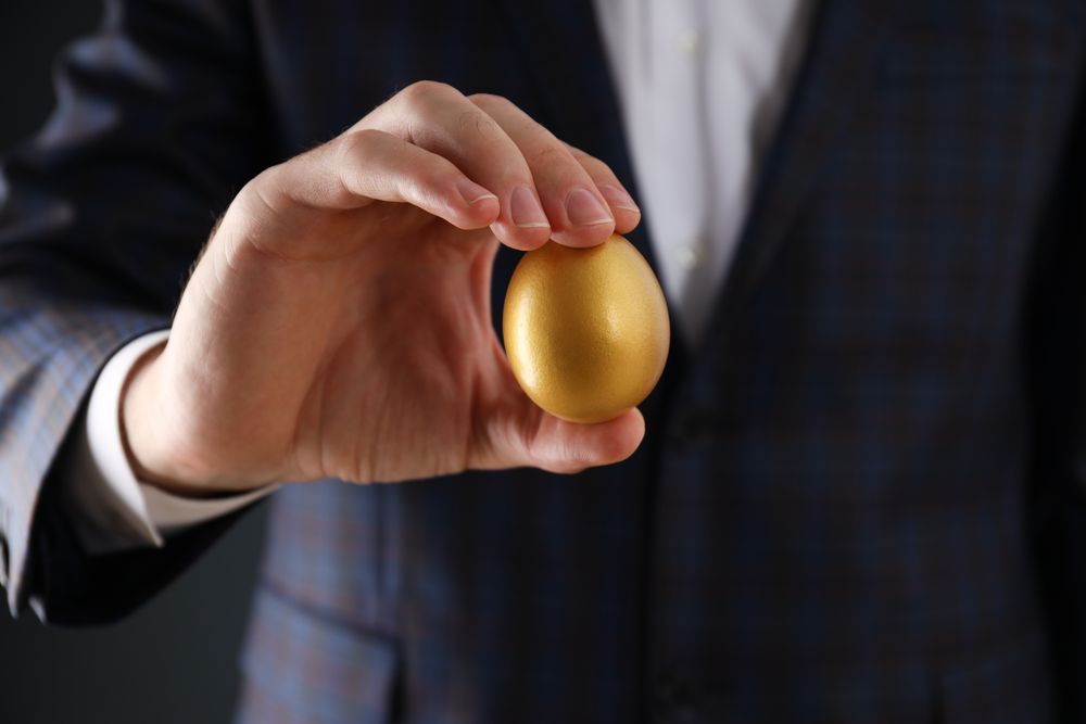 Golden egg, pension savings, investments and retirement
