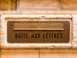 Monte Carlo post office letter box