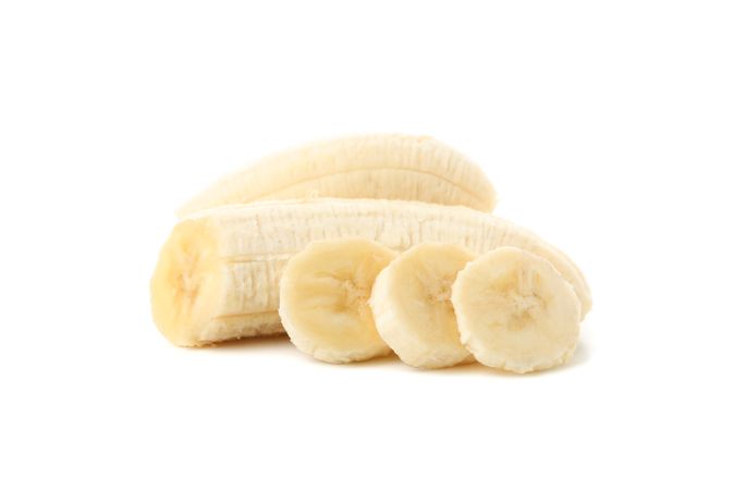 Banana isolated on studio background. Fresh fruit