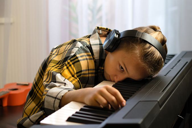 Tired Pianist at Rest