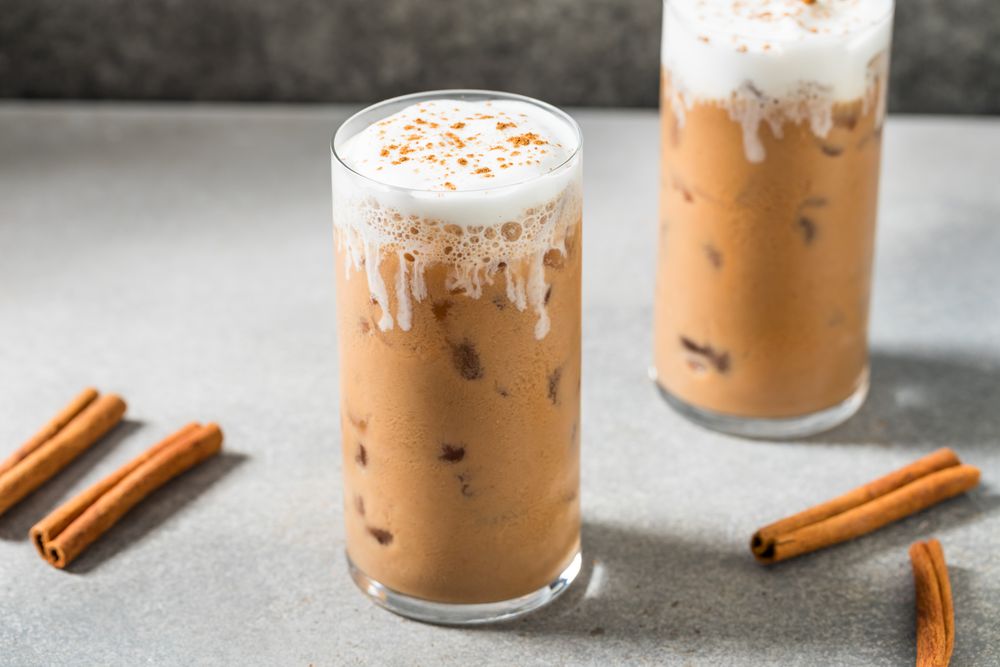 Cold Refreshing Iced Chai Tea Latte