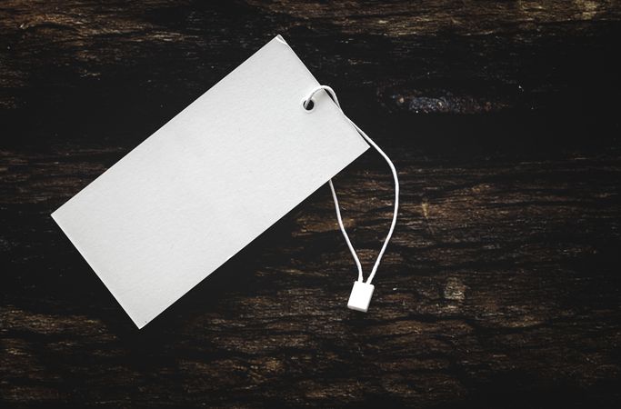 Cardboard labels for price or advertising