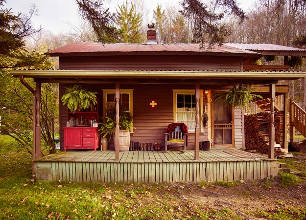 Cabin in Swiss colony, Helvetia, West Virginia