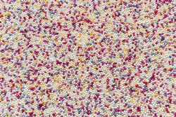 Cake sprinkles top view