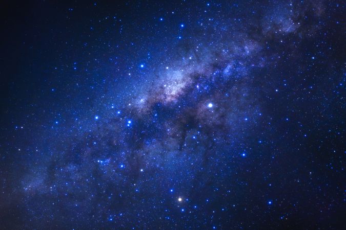 milky way galaxy with stars and space dust in the universe