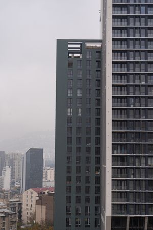 Modern architecture of Tbilisi's downtown