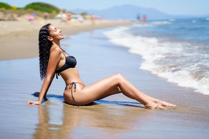 Experience the ultimate relaxation with serene beach vibes while sunbathing near the ocean