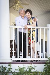 Chinese Couple Enjoying Their House