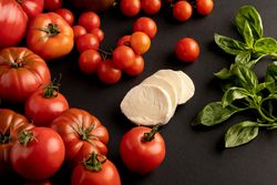 Fresh ingredients for salad