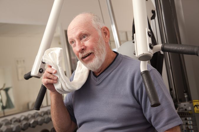 Older Adult Man in the Gym