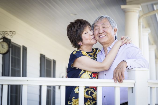 Chinese Couple Enjoying Their House