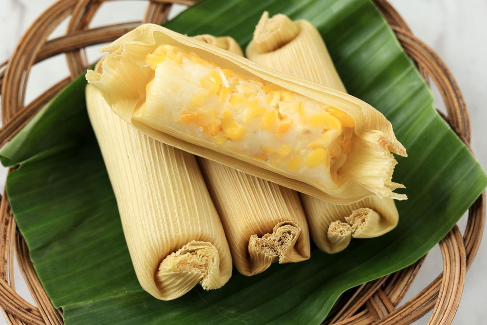 Sweet corn tamales