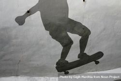 Shadow of a skateboarder 5ozRg0