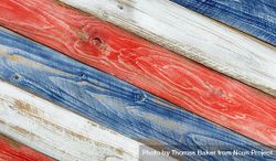 Angled rustic boards painted in USA national colors bE6Ol0