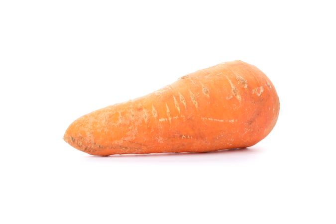 Tasty carrot isolated on plain background