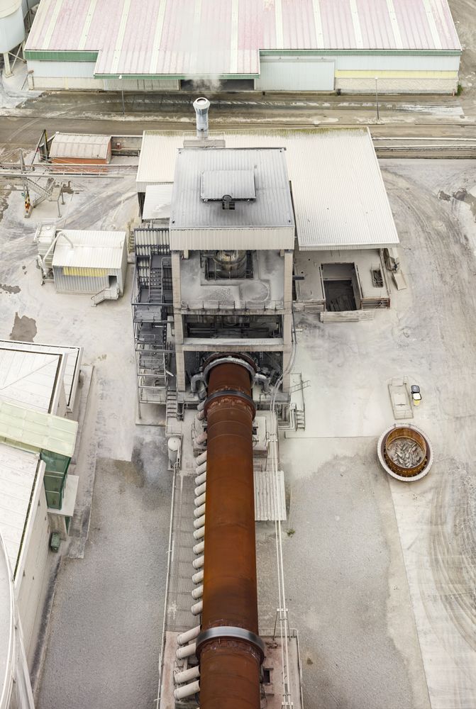 Building of cement factory