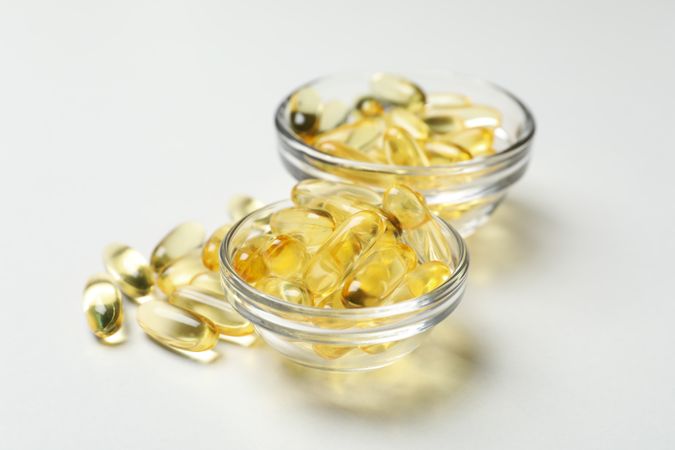 Immunity support capsules - Omega, health care concept