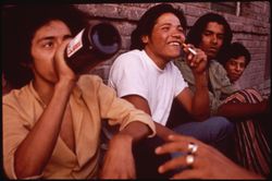 Group of young men drinking beer and smoking in El Paso’s second ward 0Wmnp4