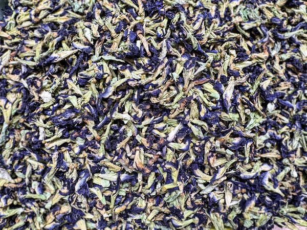 Butterfly pea flower tea, close up