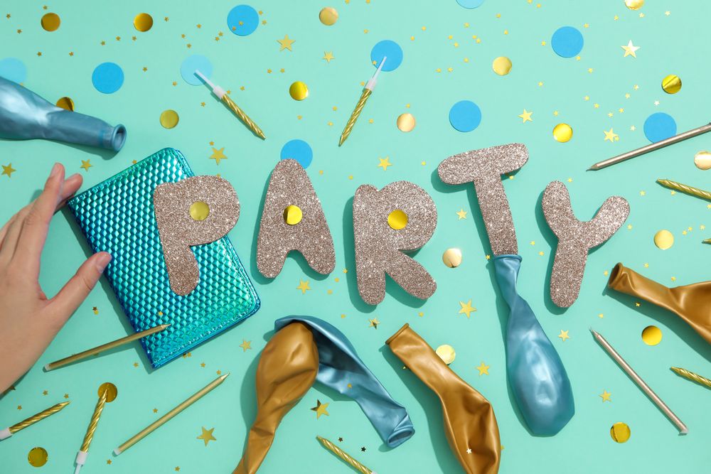 Concept of party and celebration, accessories for party