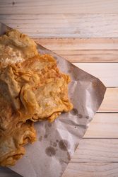 Fried tempeh traditional food from indonesia