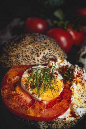 Homemade vegetable sandwich