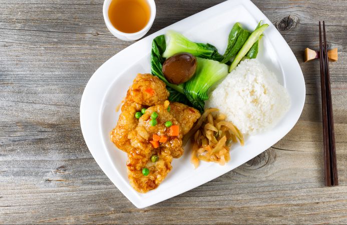 Fried fish for lunch in plate ready to eat