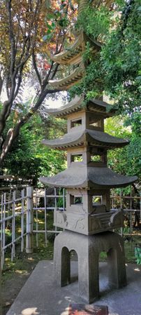 Pagoda in Japanese garden