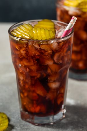 Soft Drink Cola with Pickles