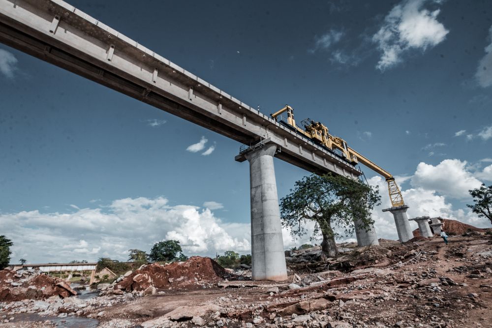 Bridge under construction