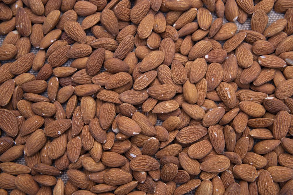 Snack bowl of almonds