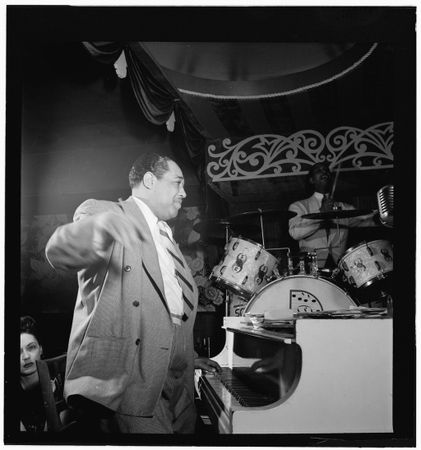 New York City, New York, USA - Nov 1946: Portrait of Duke Ellington and Sonny Greer