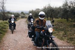 Group of people riding motorcycles off-road bD8z8b