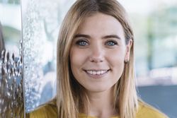 Young woman smiling at camera