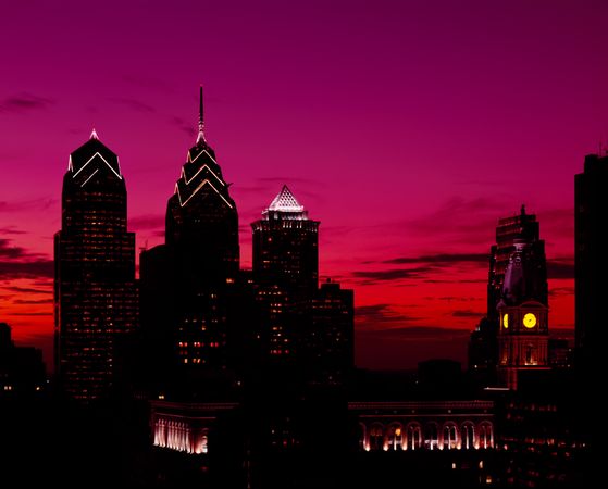 Skyline of Philadelphia, Pennsylvania